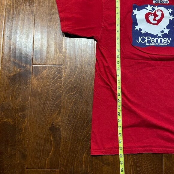 Vintage Walk America 1998 JCPenney Red White Blue T-Shirt Size Large - Picture 8 of 8